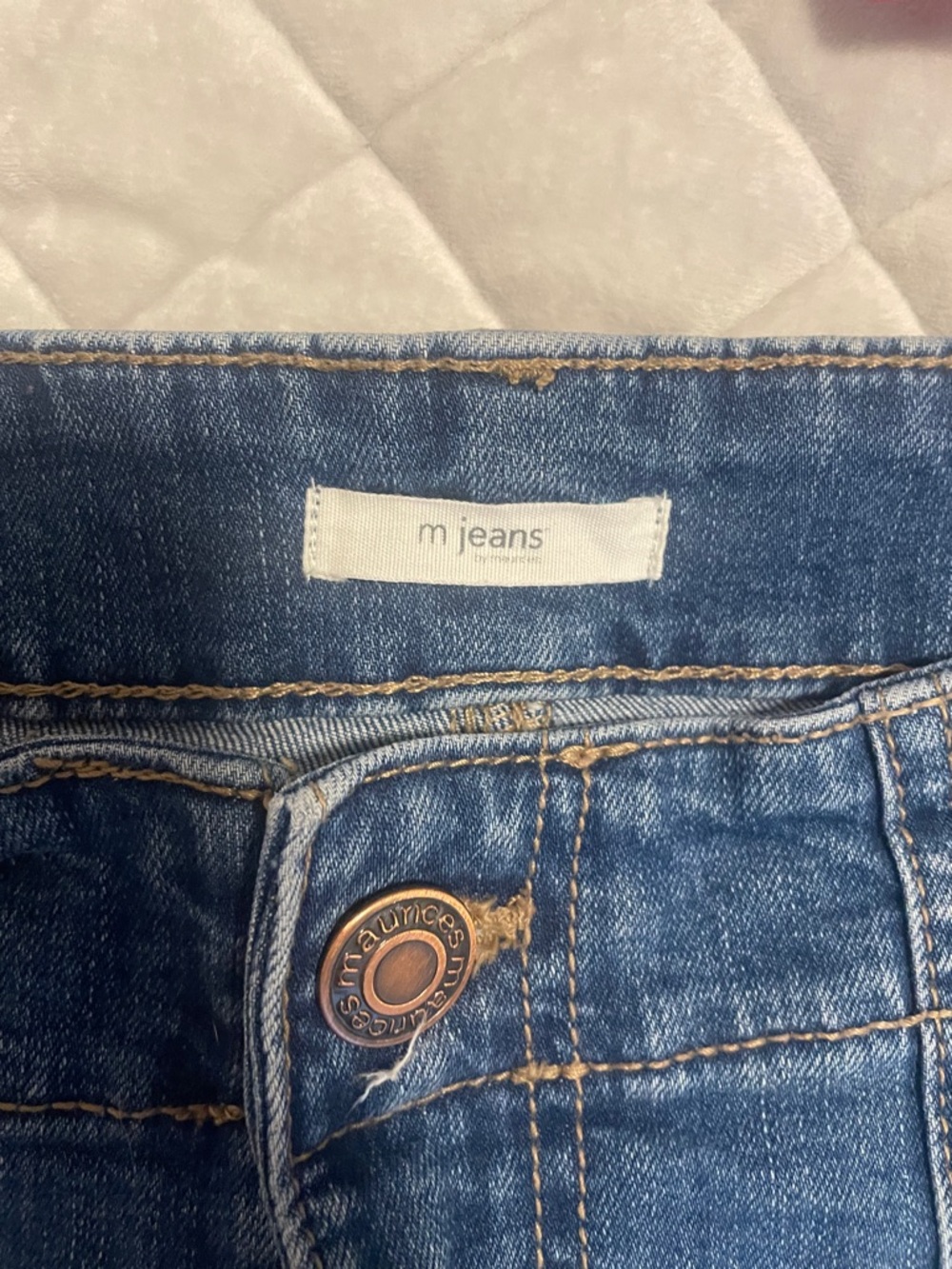 Maurices Blue Denim Patch-Pocket Shorts - Picture 2 of 6